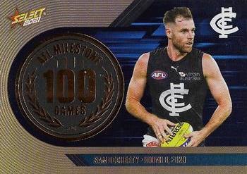 2021 Select AFL Footy Stars - AFL Milestone Games #MG12 Sam Docherty Front